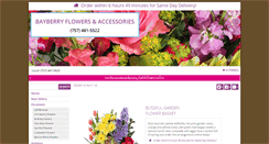 Desktop Screenshot of bayberryflorist.com